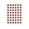 Nevs 1/4" Color Coding Dots Brown Sheet Form DOT-14M Brown - alternate 1